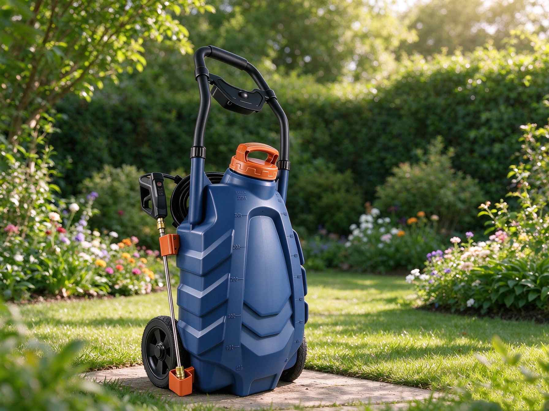 Máy phun bánh xe 34L dành cho nông nghiệp & làm vườn chuyên nghiệp
